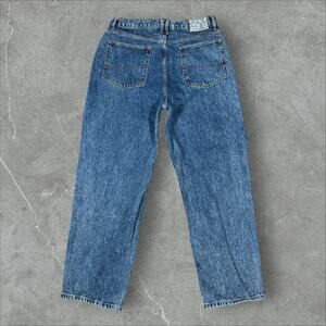 Collusion Y2K Size 34x32 Straight Leg Baggy Skater Mens Blue Denim Jeans